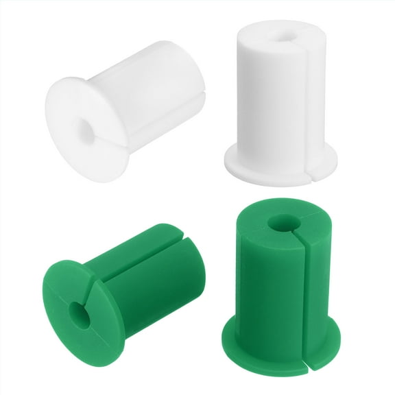 4Pcs Cable Grommet for 1 Inch Wall Hole, Silicone Cable Routing Kit Wall Cable Pass Through Accessories(White Green)