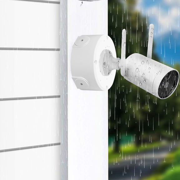 4Pcs Camera Junction Box Outdoor Camera Holder Box Wall Mounted Camera Cable Hiding Box