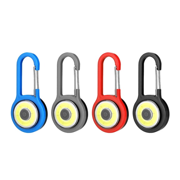 4Pcs Camping LED Flashlight Pocket Lamp Bright Torch with Hook Handheld Emergencies Light Backpack Lamp