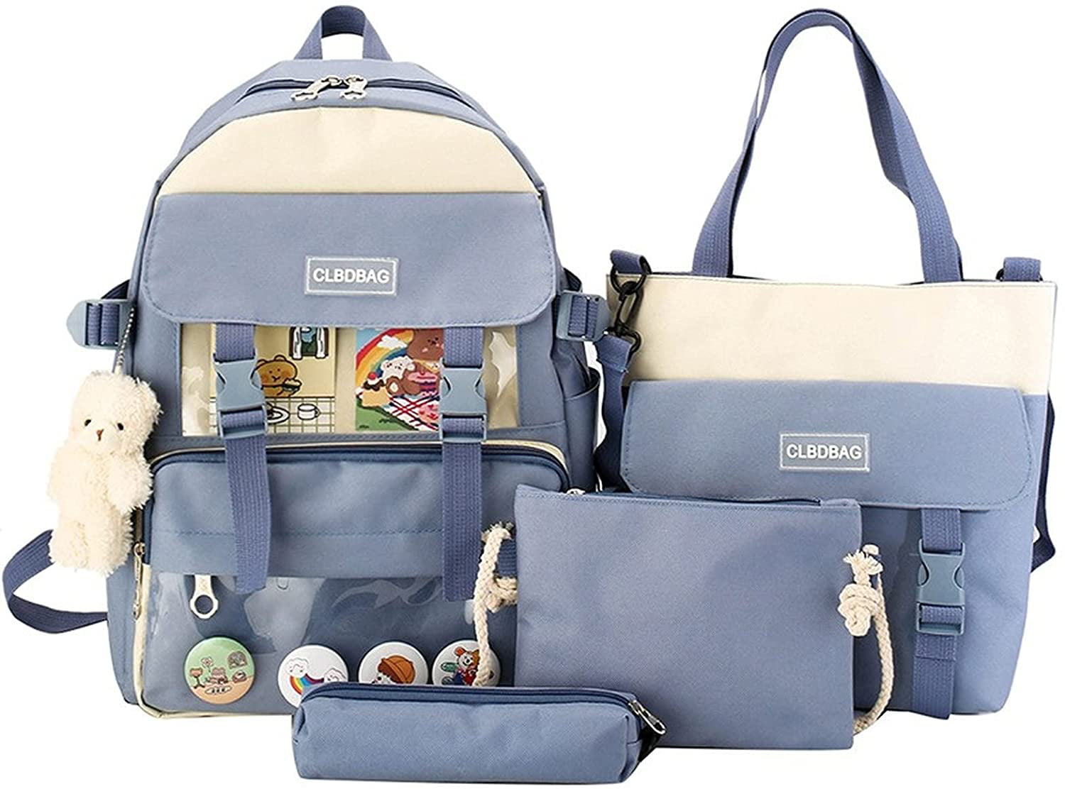 GOOD FRIENDS Combo Offer Lunch Bags & Backpack 35 L Laptop Backpack Sky  Blue - Price in India | Flipkart.com
