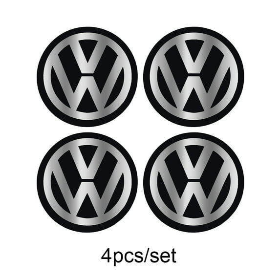 4Pcs Car Aluminum Alloy Wheel Center Hub Caps Stickers Tire Decoration For Volkswagen Lavida Golf GTI Passat Touareg Polo Tiguan