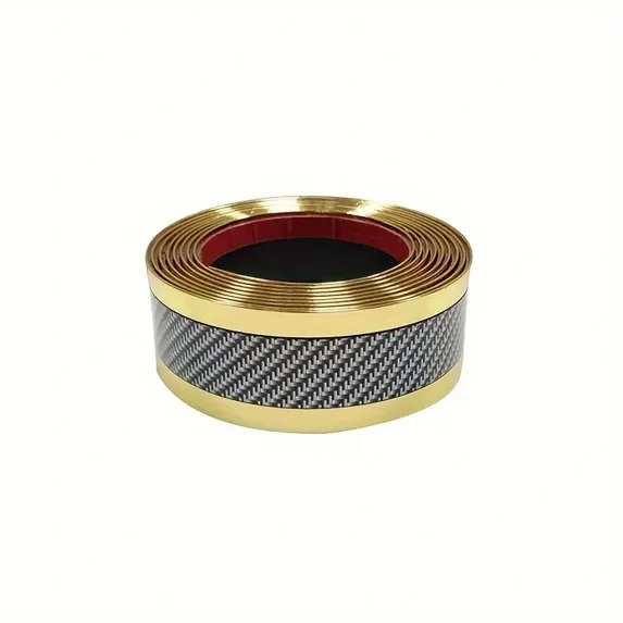 4Pcs Car Door Edge Guards Door Sill Protector - Self-Adhesive, Scratch-Resistant Entry Guards with Stylish Pinstripe Design, Anti-Collision Film for Most Cars