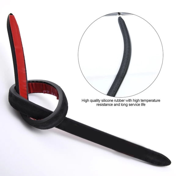 4Pcs Car Door Edge Protection Rubber Auto Bumper Protect Guard Scratch Stickers Black Fangkenuo