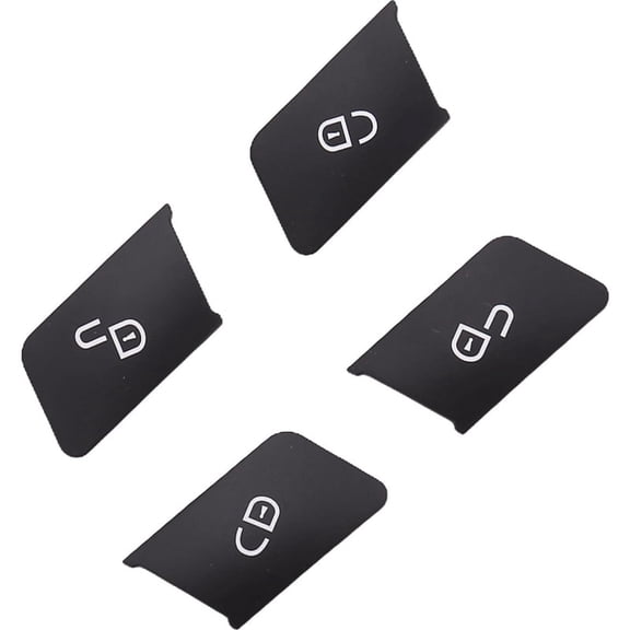 4Pcs Car Door Memory Lock Switch Button Stickers Cover Trim for C E Class ML W204 Accessories
