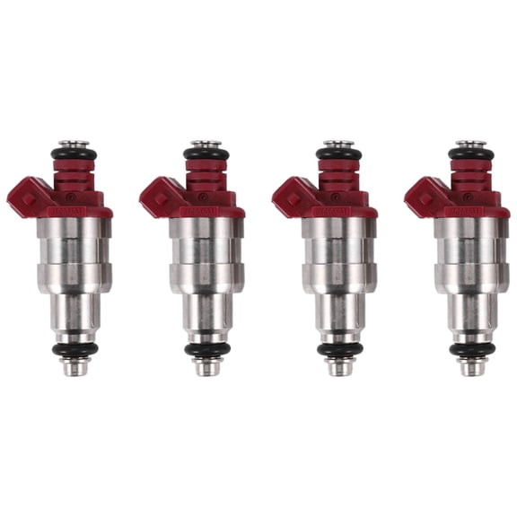 4Pcs Car Fuel Injector Nozzle BAC906031 Golf III 1H1 1.8L 91-97 Engine Nozzle Injection,4 x Fuel Injector Nozzle,Silver