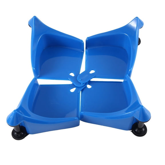 4Pcs Car Hose Guide, Tire Hose Roller for Car Washing, Tire Hose Guide , Car Tires Plastic Wash Tool-Blue