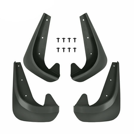 4Pcs Car Mud Flaps, Black Front and Rear Car Mud Flaps, Mud Splash Guards for Cars