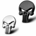 thumbnail image 1 of 4Pcs Car Stickers Metal 3D Skull Car Logo Car Styling Accessories Metal Sticker, 1 of 5