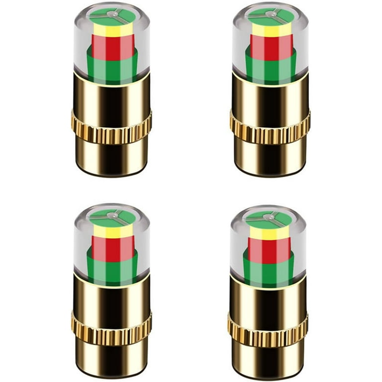 Tire pressure valve stem caps outlet