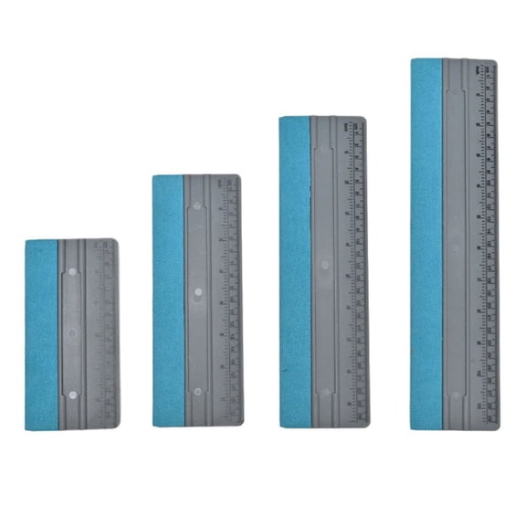 4Pcs Car Window Tint Squeegee Tool Set 6 8 10 12 Inch Felt For EDGE Scraper For Film Application Wallpaper Decal Installation On Curved Flat for Surfaces