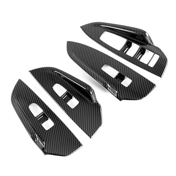 4Pcs Carbon Fiber Abs Lift Switch Panel Cover Trim Exclusive Design For Kia K5 2020 2023 Combines Style & Durability Fangkenuo