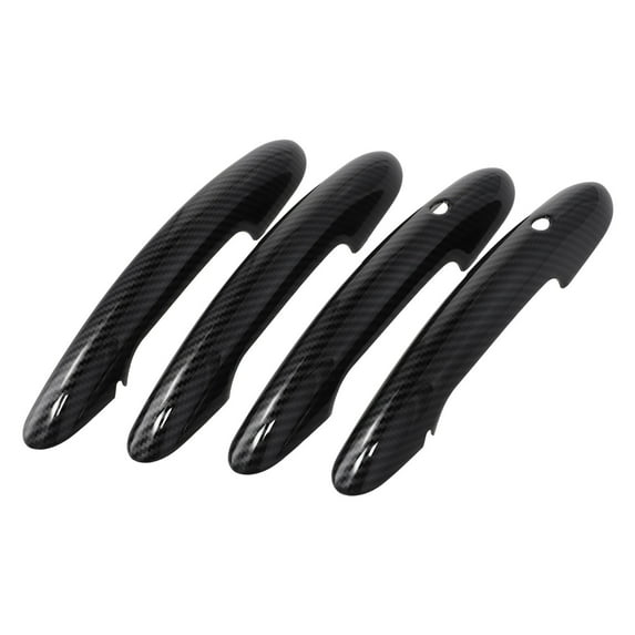 4Pcs Carbon Fiber Car Door Handle Cover Trim For Mini For Cooper For F54 Clubman 16-24 For F55 4 Doors 15-24 For F60 Countryman Fangkenuo
