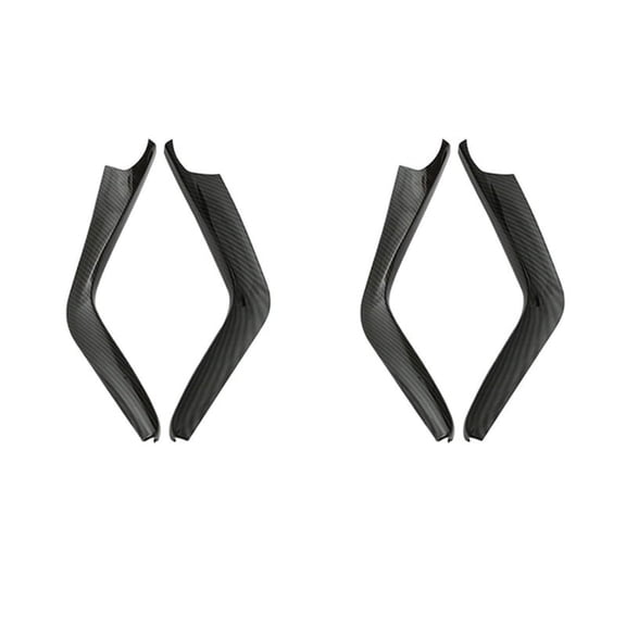 4Pcs Carbon Fiber Gear Shift Stripe Panel Cover Trim for 10Th 2016-2019,4 x Gear Shift Panel Cover,Black