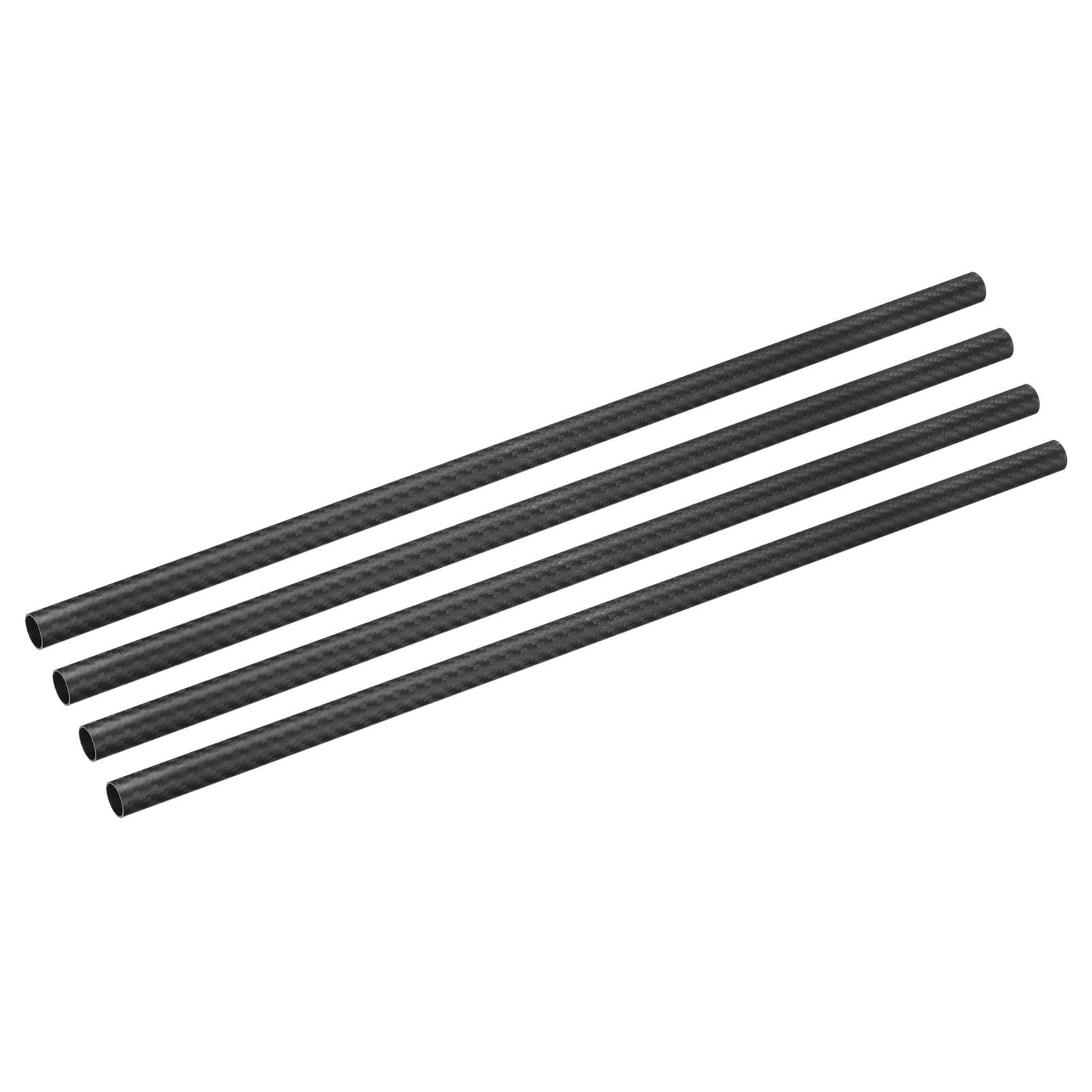 4 Tubes Ronds En Fibre De Carbone 14x16x300 Mm | Surface Mate 3K, Pour Drones RC, Avions, Modélisme, Bricolage - 3