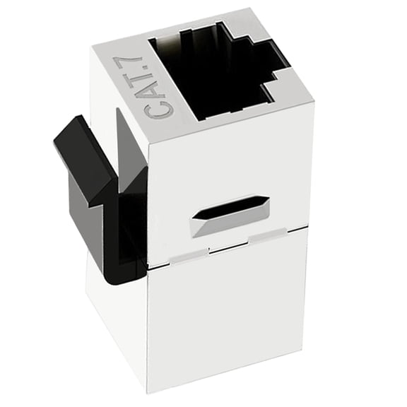 4Pcs Cat7 Keystone Couplers RJ45 Couplers Cat7 Couplers Keystone Inline Couplers Shielded Female to Female Connectors