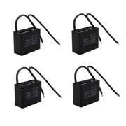 4Pcs Ceiling Fan Capacitor CBB61 2uF 450V 50/60 Hz AC 2-Wires Metalized Polypropylene Film Capacitors for Water Pump Motor Generator