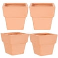 4Pcs Ceramic Plant Pots Household Ceramic Flower Pots Cactus Succulent