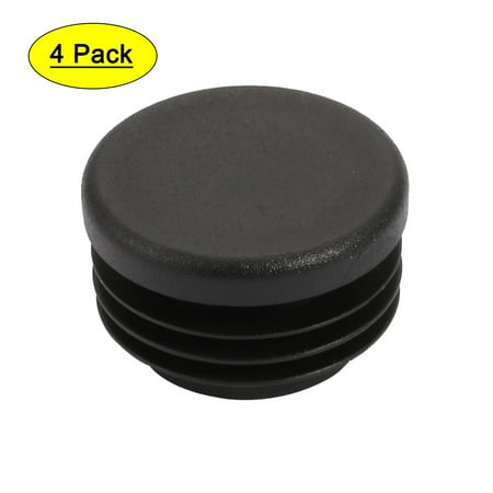 4 Pcs Chair Table Leg Plastic Cap Round Tube Insert Fit 32mm Pipe Outer Dia