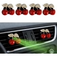 thumbnail image 1 of 4Pcs Cherry-Shaped Car Air Freshener Vent Clips with Rhinestones, Unscented Cute for Men Women, Fragrance Diffuser Clip and Truck Fresheners, Sparkling Decor-A10, 1 of 5