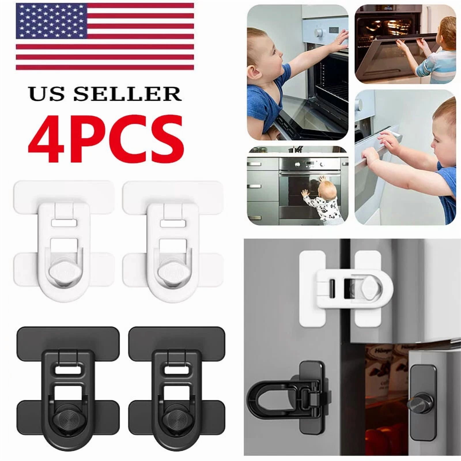 4Pcs Child Proof Fridge Lock Oven Lock Multifunction Buckle For Kids Protection