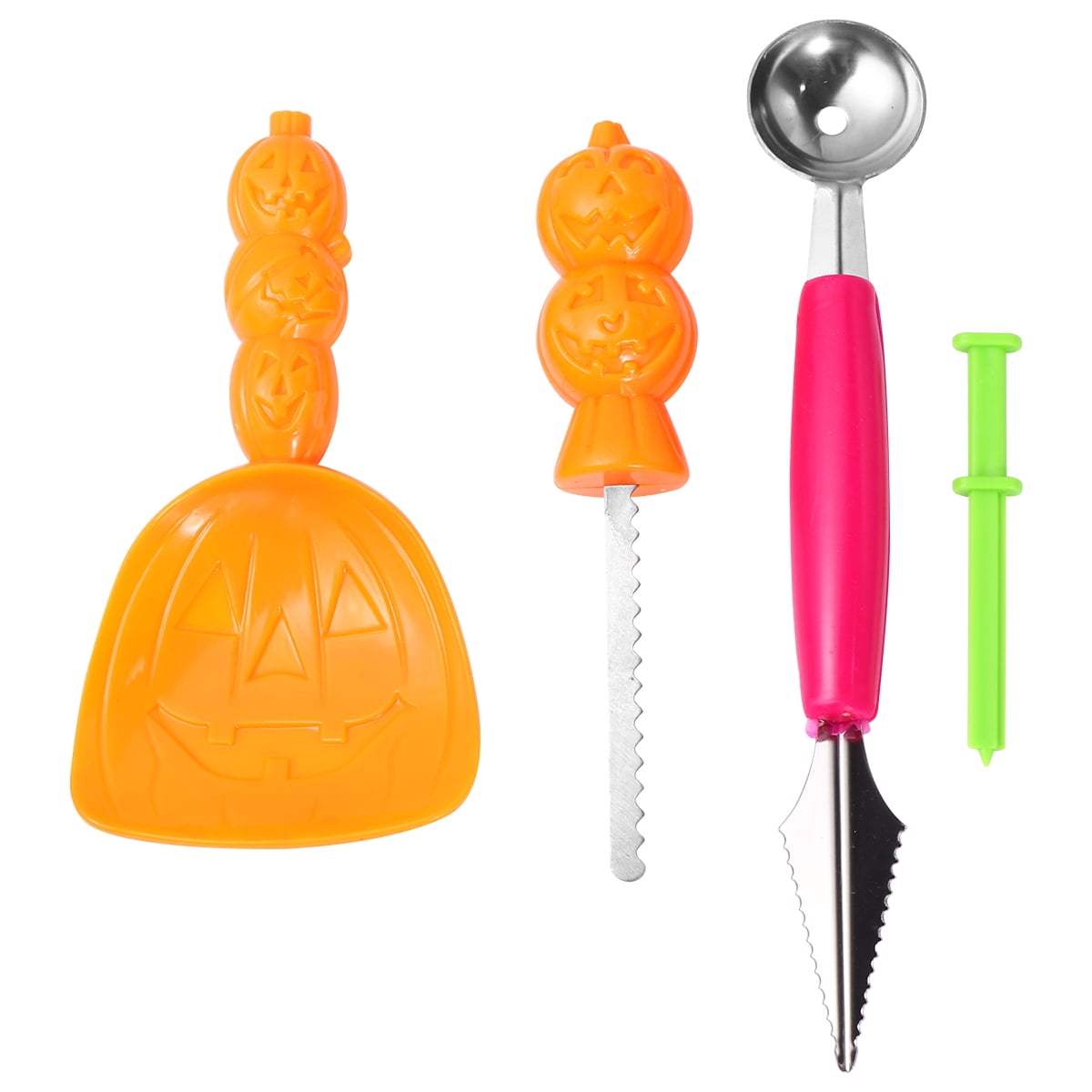 4Pcs Children Pumpkin Carving Tool Carving Stencil Clay Sculpture Carving Knives