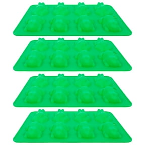 4Pcs Chocolate Frog Mold Silicone Frog Candy Mold Easy Release Chocolate Frog Tray 8 Cavity Ice Frog Tray Heat Resistant Frog Ice Mold Reusable Frog Baking Mold for Home