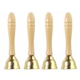 thumbnail image 1 of 4Pcs Christmas Handheld Bell Wooden Handle Jingle Bell Set, 1 of 5