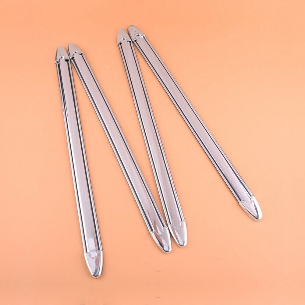 4Pcs Chrome Car Bumper Corner Protect Covers Anti-Scratch Stickers ...