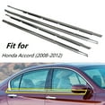 thumbnail image 1 of 4Pcs Chrome Car Window Exterior Trim Strips Seal Weatherstrips Fit for Honda Accord (2008-2012), 1 of 6