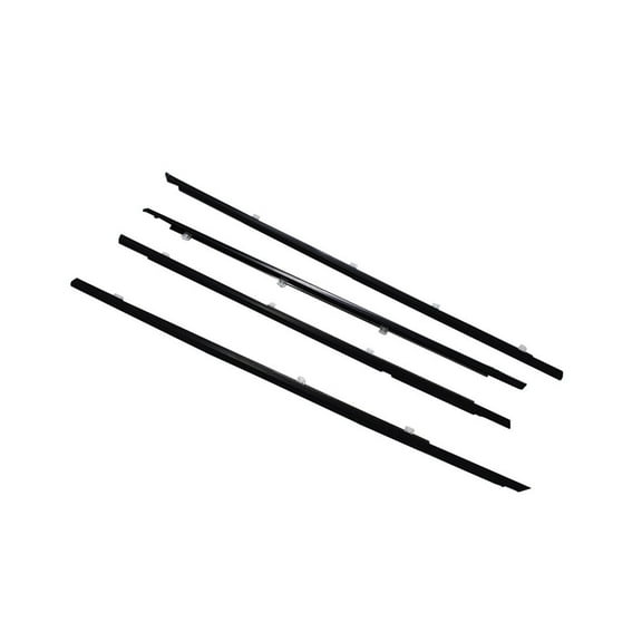 4Pcs Chrome Weatherstrip Window Moulding Trim Seal Belt Fit for 2008-2012 Honda Accord