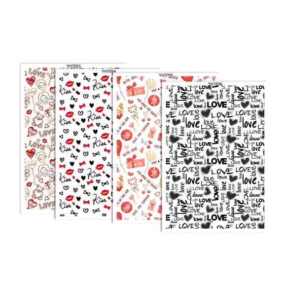 4Pcs Clay Transfer Paper Pottery Underglaze Heart Paper Water Soluble Transfer Sheets for Clay Earring Jewelry Making