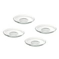 thumbnail image 1 of 4Pcs Clear Glass Saucers Round Glass Plates Decorative Coffee Saucers Snack Storage Dishes, 1 of 9