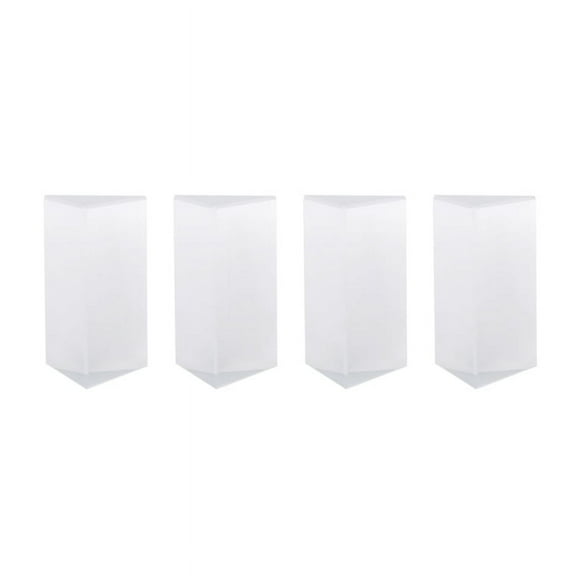 4Pcs Clear Triangular Prism for Rainbow Lights Crystal Optical Prisms Glass Physics Teaching Refracted Light Spectrum