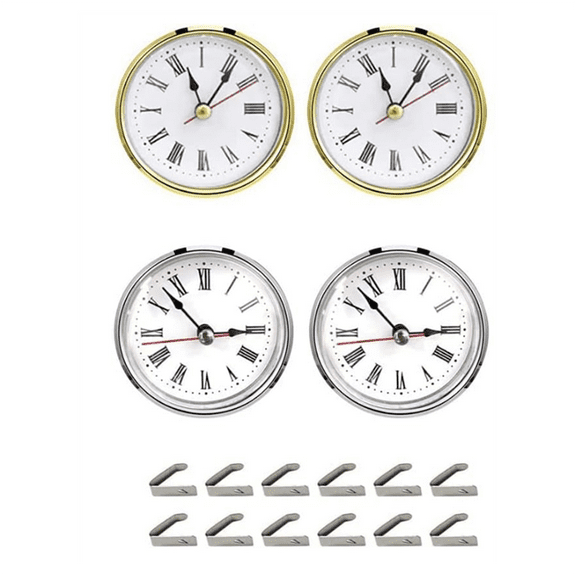 4Pcs Clock Parts for Resin Mold,Clock Pieces Epoxy Casting Mold ywm58