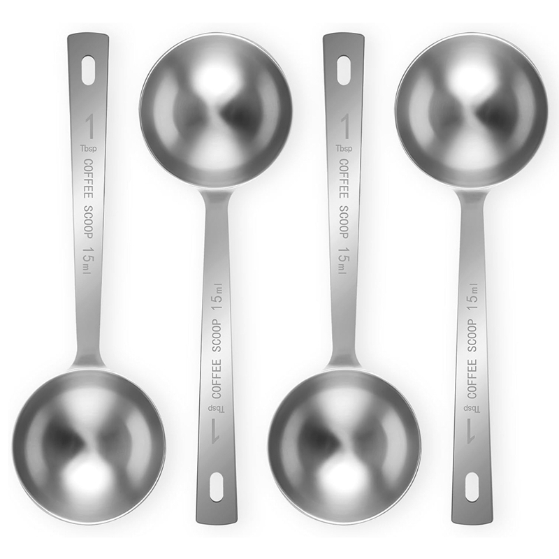 4Pcs Coffee Scoop Spoon 1 Tablespoon Measuring Spoon, 15ML Stainless