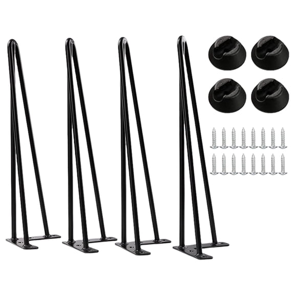 4Pcs Coffee Table Legs Furniture Legs Replacement Iron Hairpin Table Legs for Coffee Table, Side Table, Nightstands