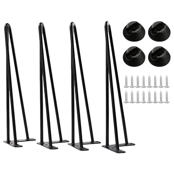 4Pcs Coffee Table Legs Furniture Legs Replacement Iron Hairpin Table Legs for Coffee Table, Side Table, Nightstands