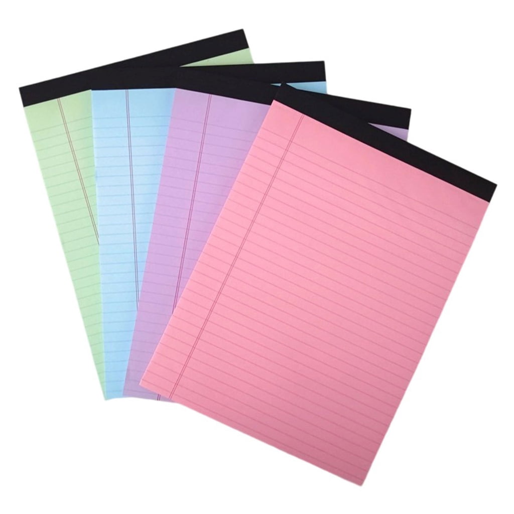 4Pcs Colorful Notepads Lined Writing Notepad 50 Sheets Per Pad For Note Taking
