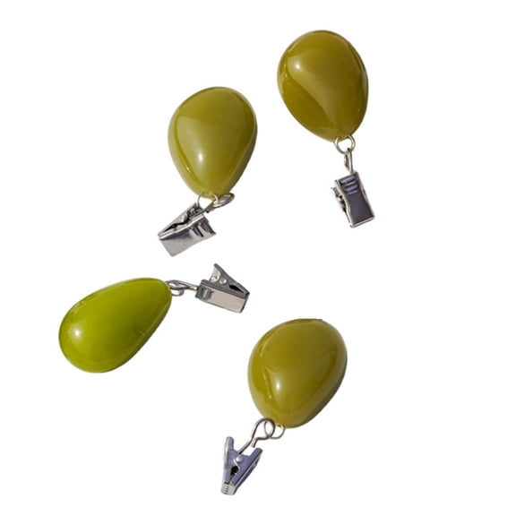 4Pcs Colorful Tablecloth Pins Agate Mineral Table Cover Fasteners For Restaurants Cafes And Home Settings