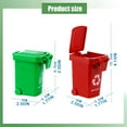 thumbnail image 1 of 4Pcs Colorful Tiny Recycle Bin for Desk, Garbage Trash Pen Holder, Miniature Trash Cans with Lid and Wheels, Unique Small Trash Can Truck Toy, Decorations, 1 of 8