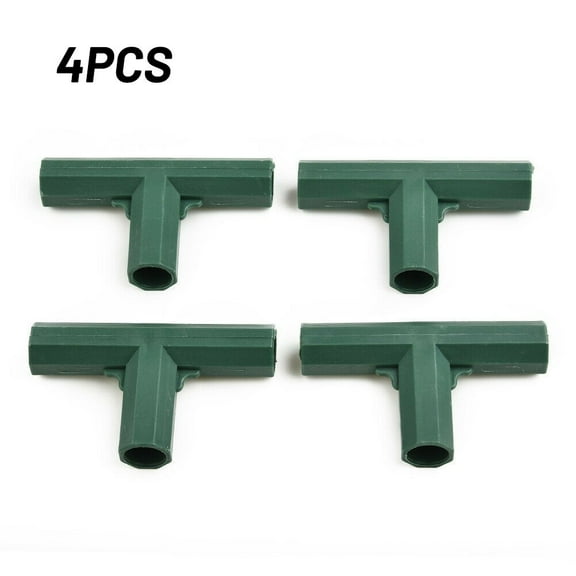 4Pcs Connector Plastic Structure Connectors Green Joint Connectors For Plant Awning Structure Plastic Pipe Frame E