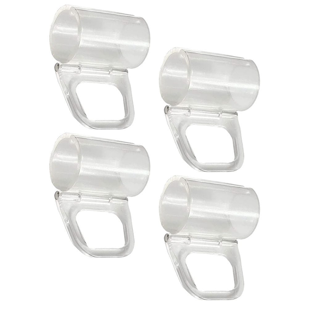 4Pcs Cordless Shade Handles Transparent Roller Window Shades Pulls
