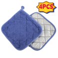 thumbnail image 1 of Monebena 4Pcs Cotton Potholders Kitchen Everyday Basic Terry Pot Holder Heat Resistant Large Coaster Hot Pads Kit Trivets Set for Cooking and Baking Set M01, 1 of 19