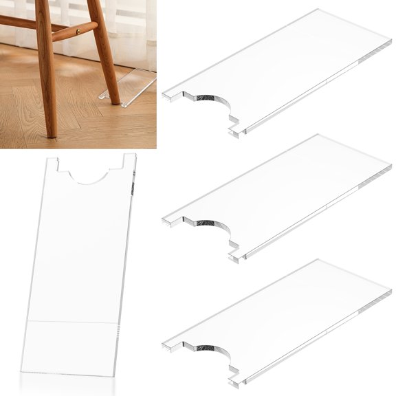 4Pcs Couch Wall Spacer Acrylic Transparent Anti Slip Couch and Bed Stopper Home Security Accessory Reduce Fire Risk from Heater Keep Space for Outlet