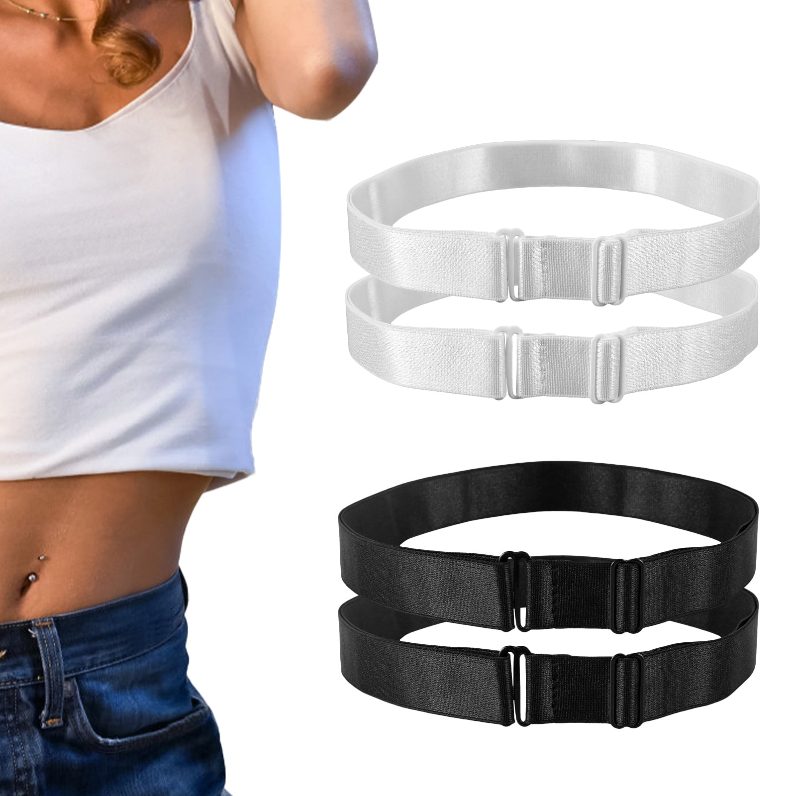 Crop Verstelbare Band | Trui Crop Tuck Verstelbare Band | Verstelbare Band voor Tucking Crop Tops | Verstelbare Elastische Crop Tuck Band Voor Tucking Shirts Truien Tops, Elastische Riem Tucking