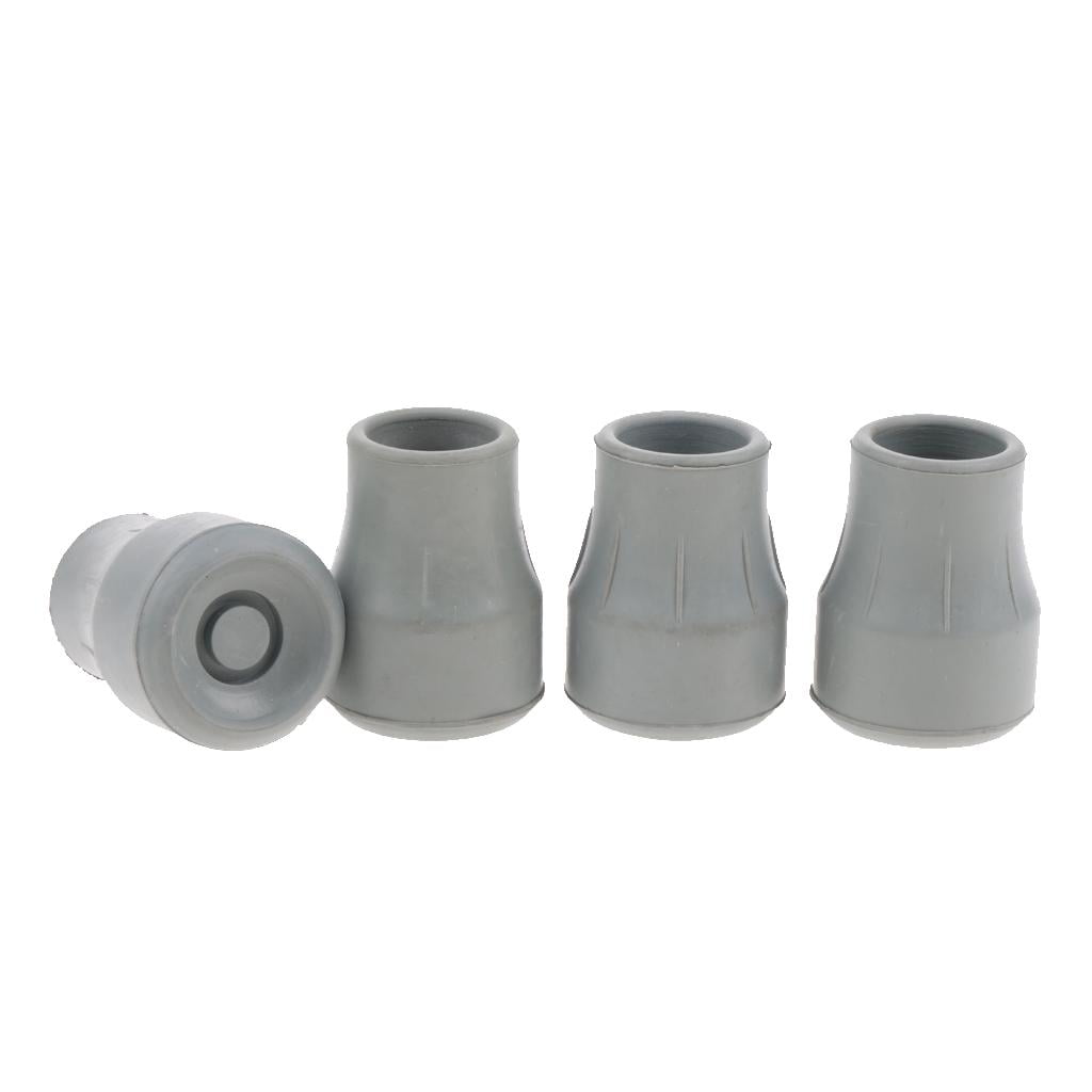 4Pcs Crutch Tips 7/8 Inch Crutch Tips Heavy Duty Rubber Crutch