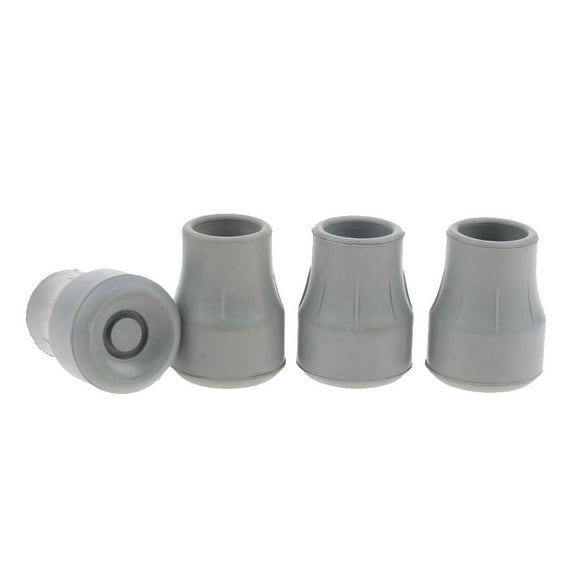 4Pcs Crutch Tips 7/8 Inch Crutch Tips Heavy Duty Rubber Crutch Accessories Replacement Rubber Cane Tips for Canes, Walking Sticks, Walkers