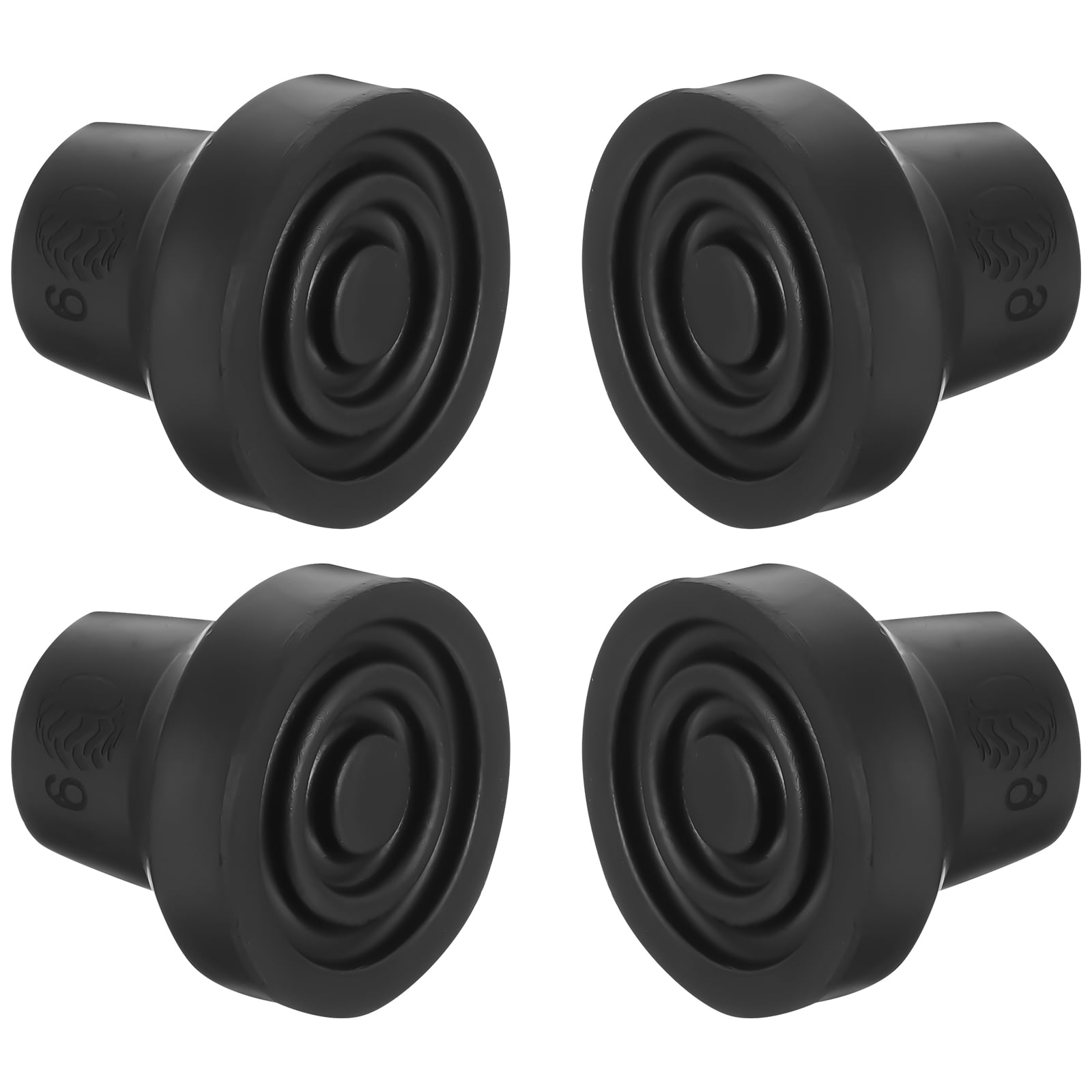 4Pcs Crutch Tips Rubber Cane Tip Heavy Duty Crutches Pad Rubber Cane Feet Non-Slip Cane Tips