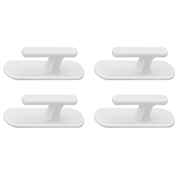 4Pcs Curtain Blind Cord Holder Hooks Adhesive Drapery Blind Shade String Winder Adhesive Hooks for Home and Offce