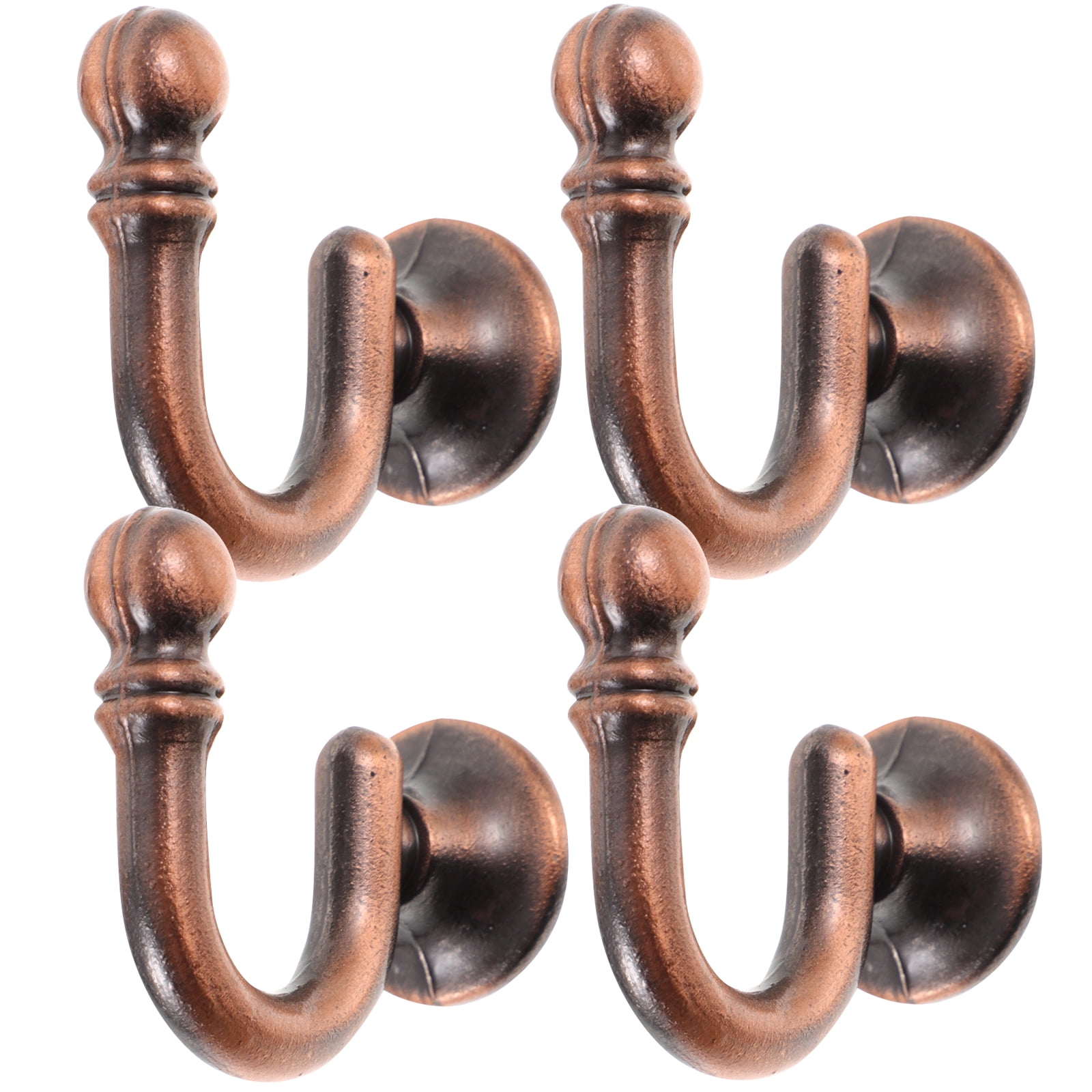 Qiysamall 4Pcs Curtain Tieback Hooks Heavy Duty Metal Ball End Tie Back